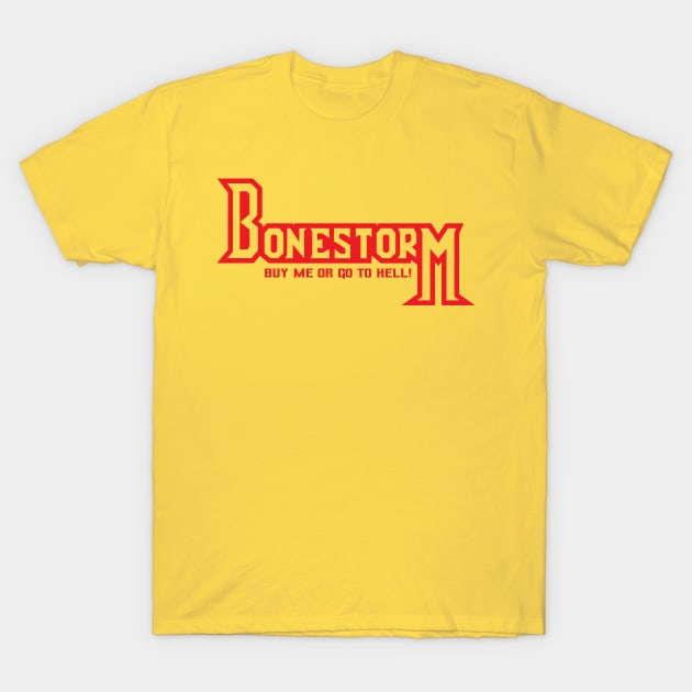 Bonestorm - Red T-Shirt by demonigote